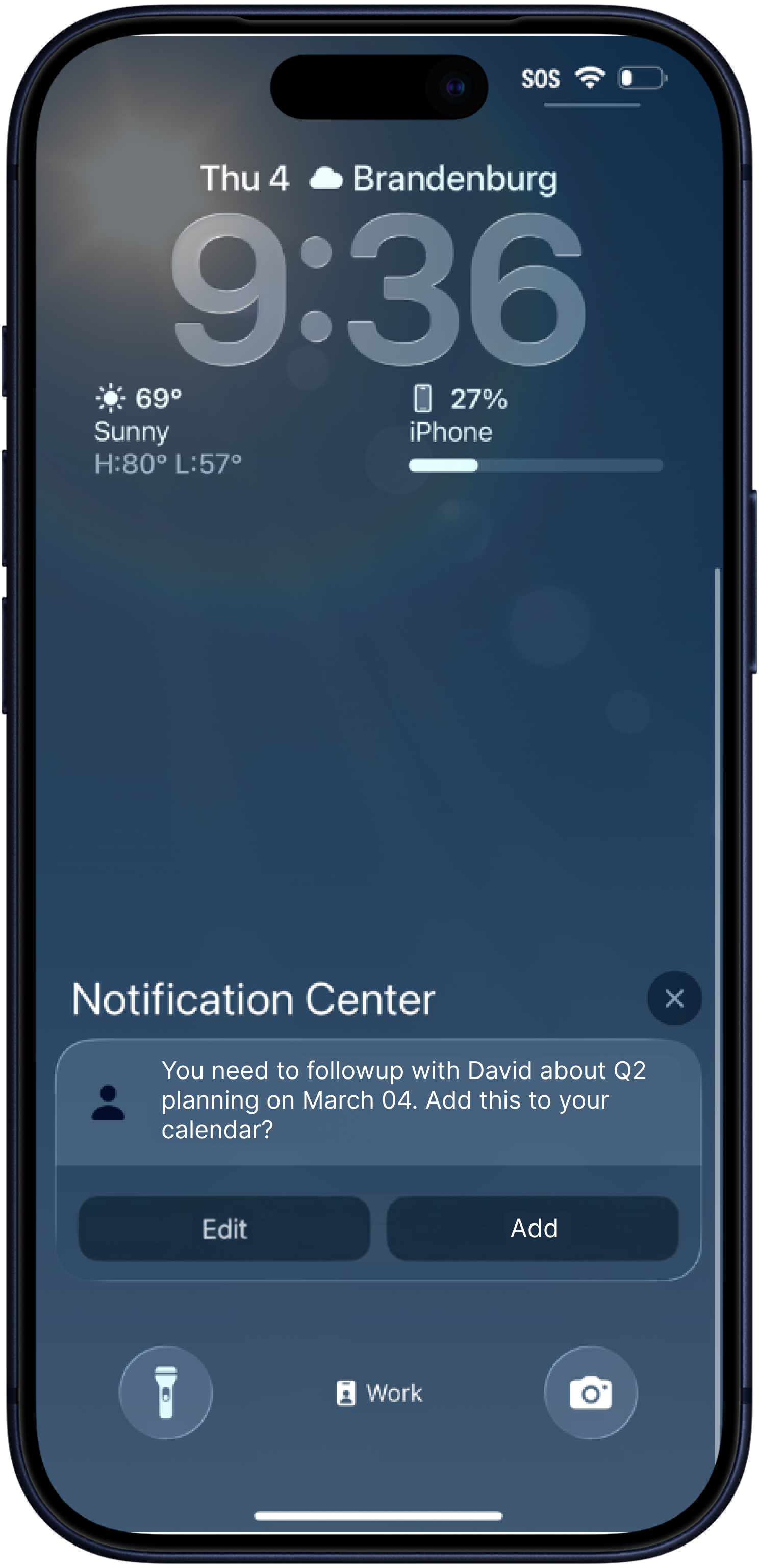 Phone with AI notification
