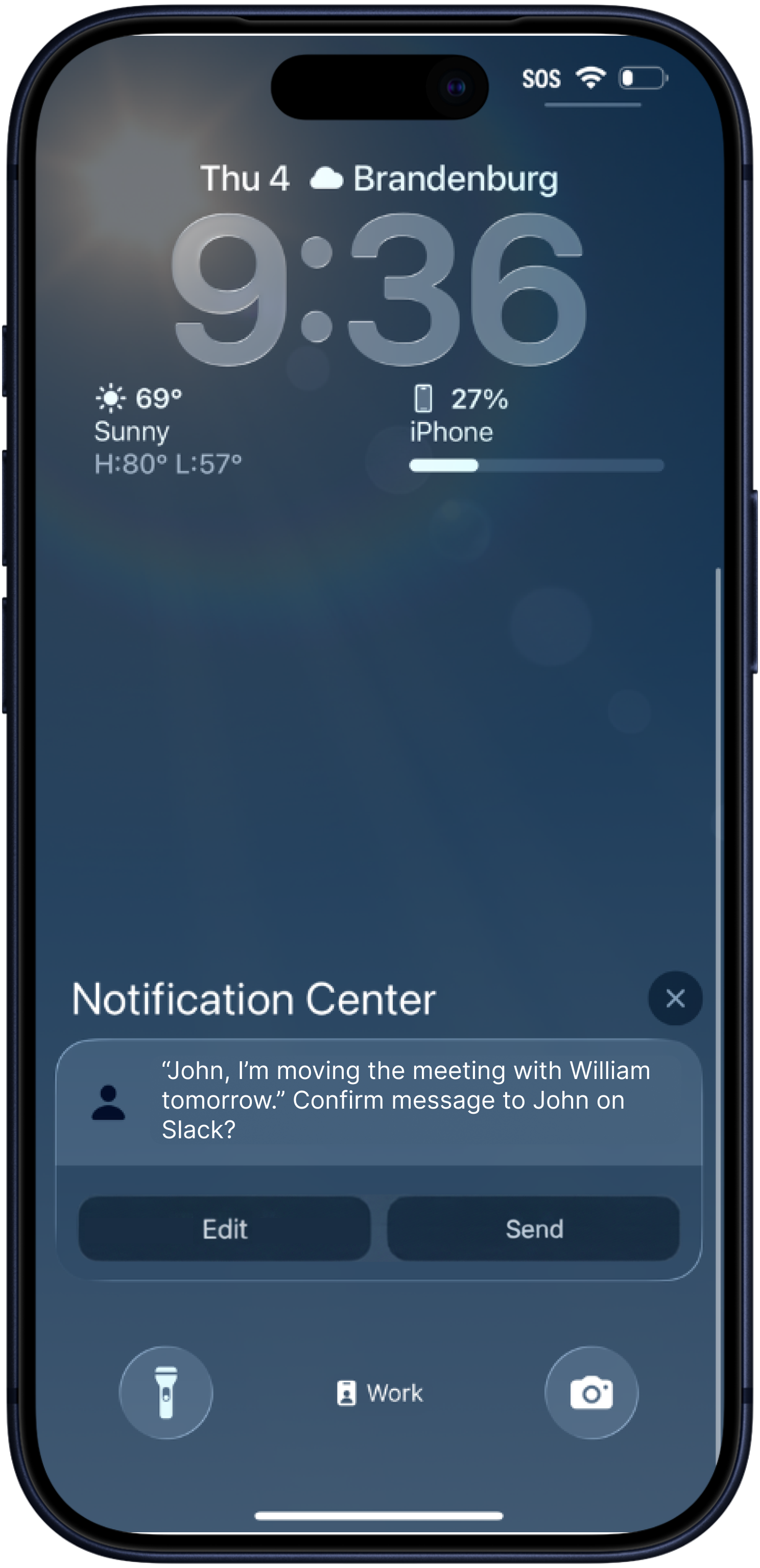 Phone with AI notification